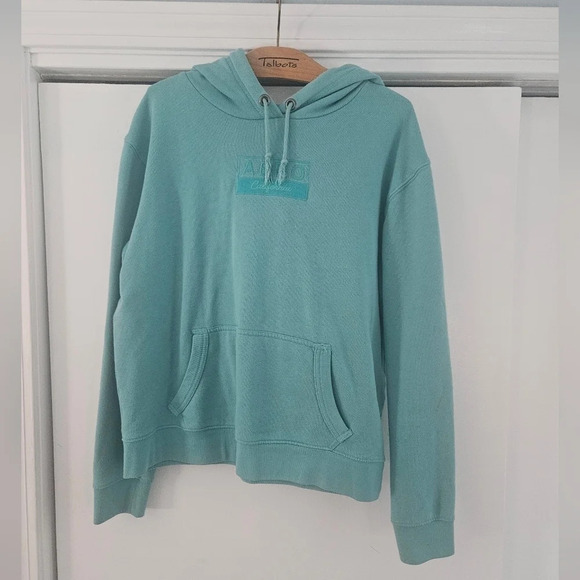 Aeropostale California Teal Pullover Hooded Large Sweatshirt - Picture 1 of 8